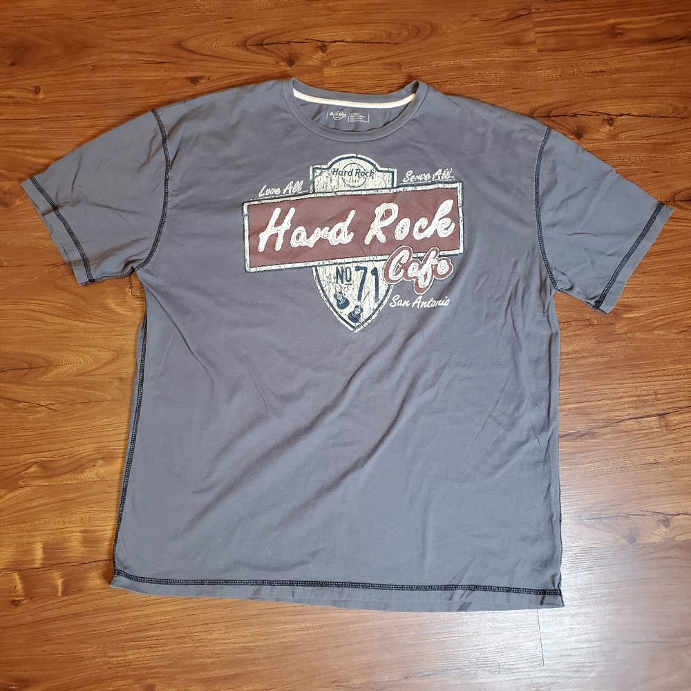 Hard Rock Cafe Raised letters fabric. XXL